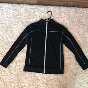 Boys Large - Black Zip Up Jacket